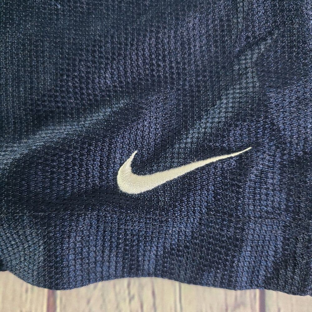 Vintage Nike Mens XL Blue Dazzle Silky Basketball Shorts