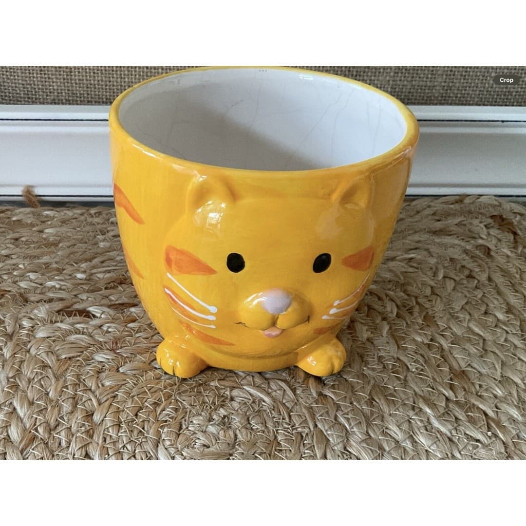 Orange Cat Ceramic Mug for Coffee or Tea Good Used Condition