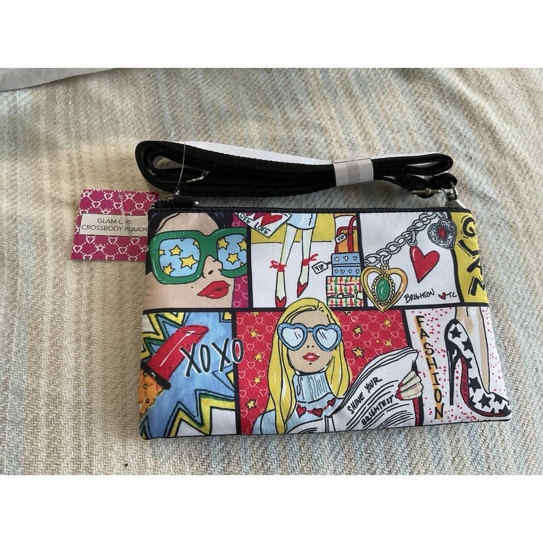 Brighton Glam Girl Crossbody Pouch Handbag Adjustable Strap Style D30266 NWT