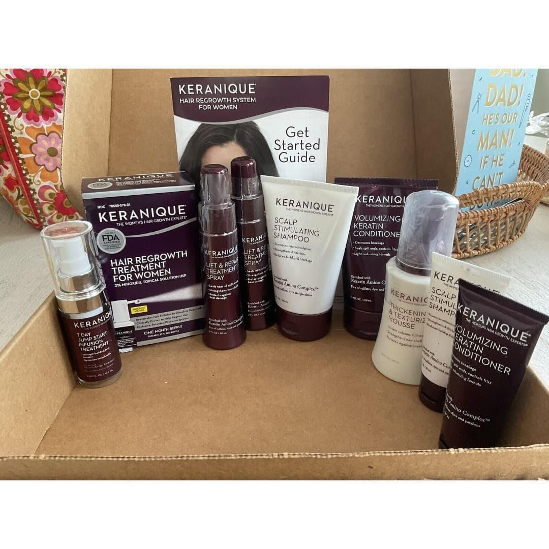 Keranique Keratin Hair Treatment, Shampoo, Conditioner, New