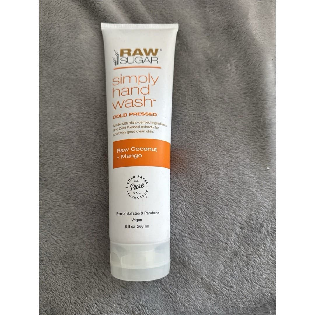 Raw Sugar Simply Hand Wash Cold Pressed Raw Coconut And Mango 9 oz NEW