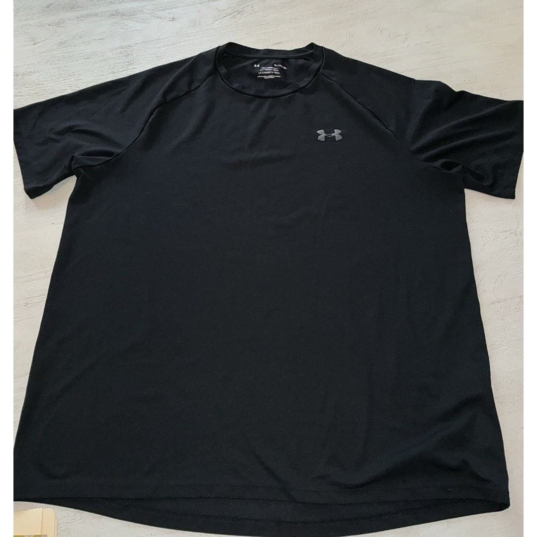 The Tech Tee Under Armour UA Men's XL T Shirt Tee Black Performance