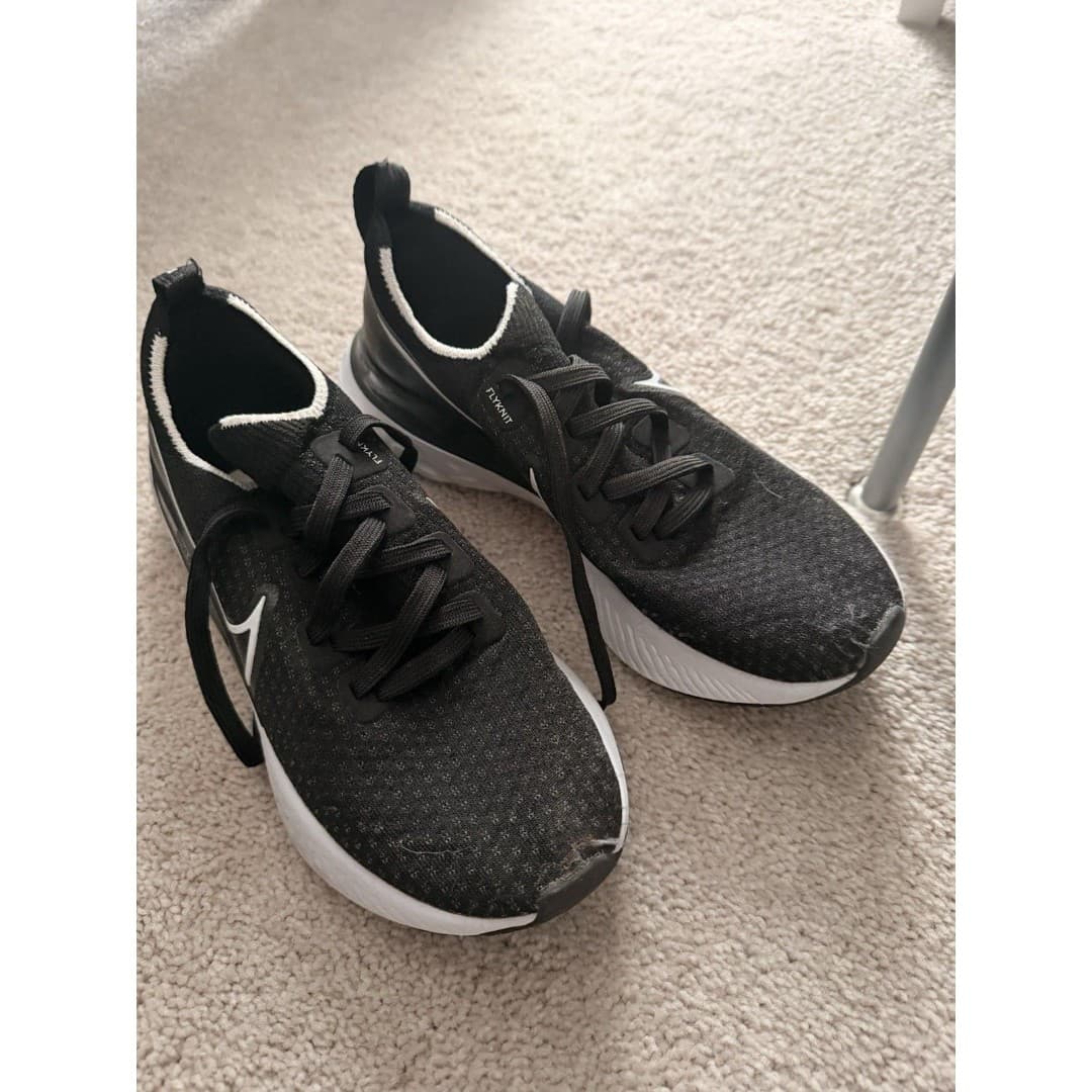 Nike React Infinity Run Flyknit Women's Size 8 Running Shoes Black