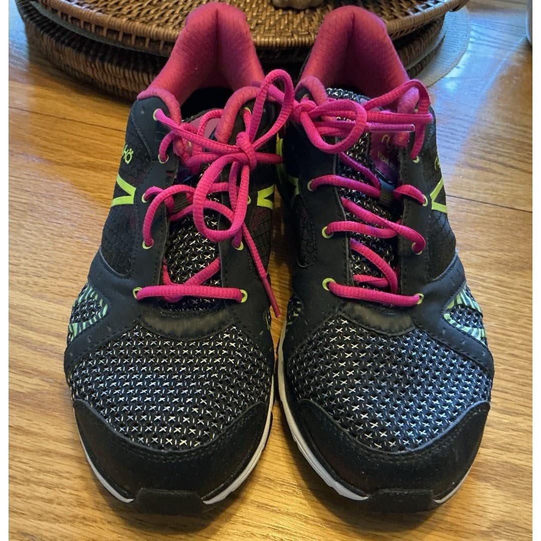 Ryka Vida RZX Training Shoes Black Pink Green Womens Size 10.5M Sneakers
