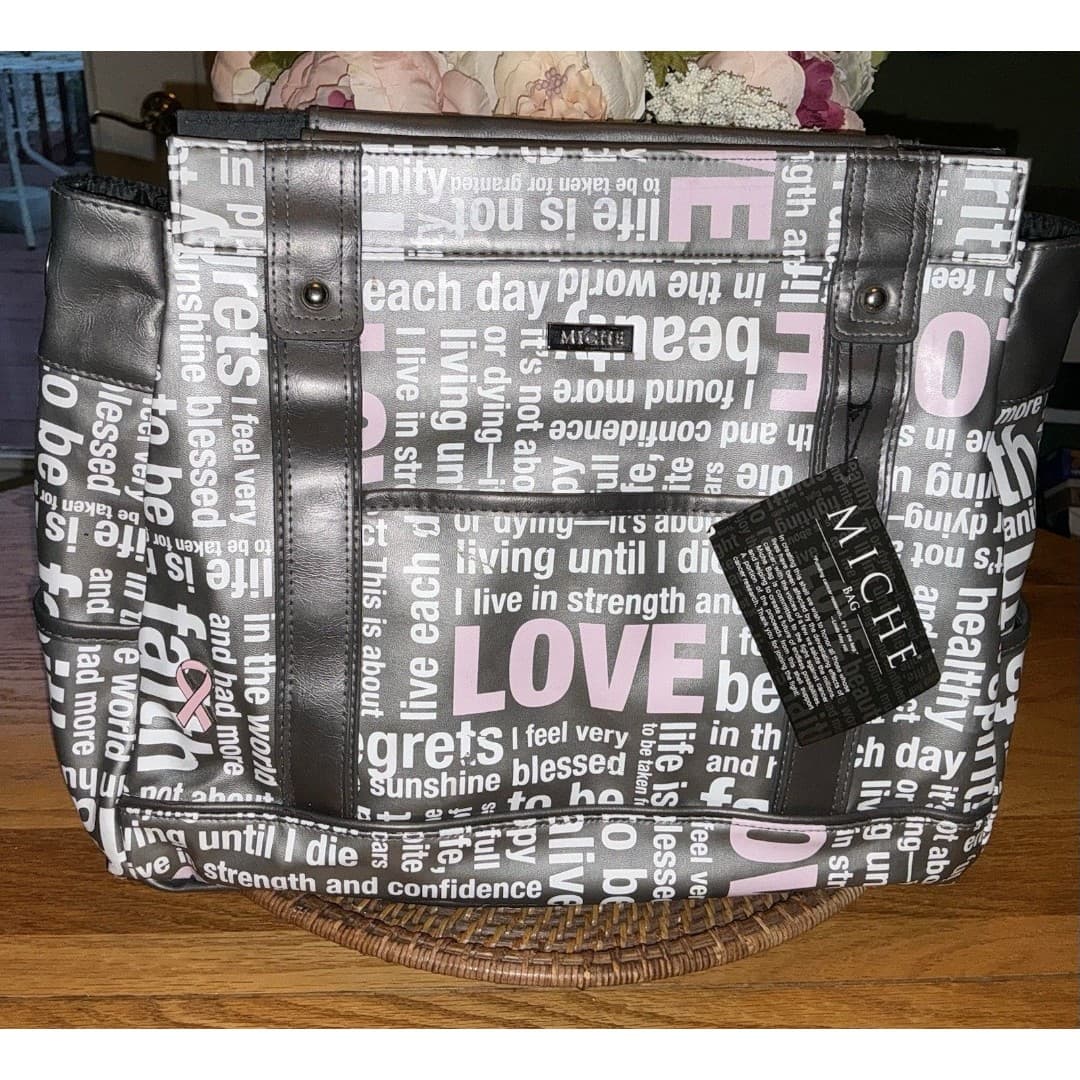 MICHE BAG SHELL PRIMA HOPE (Breast Cancer) COLLECTION BAG ~ NEW! Black White