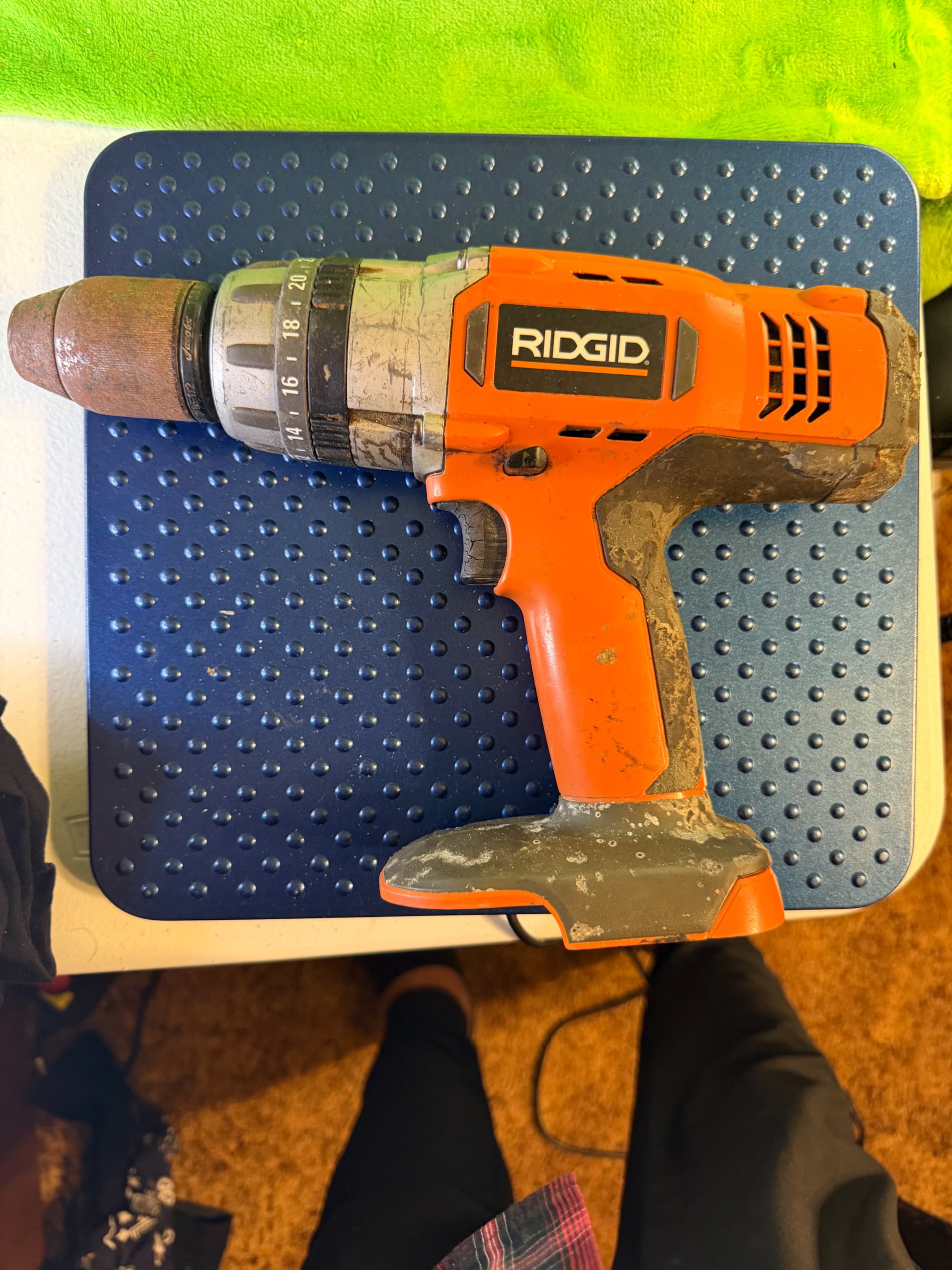Ridgid R861150 24V Cordless Drill Driver Orange Power Tool