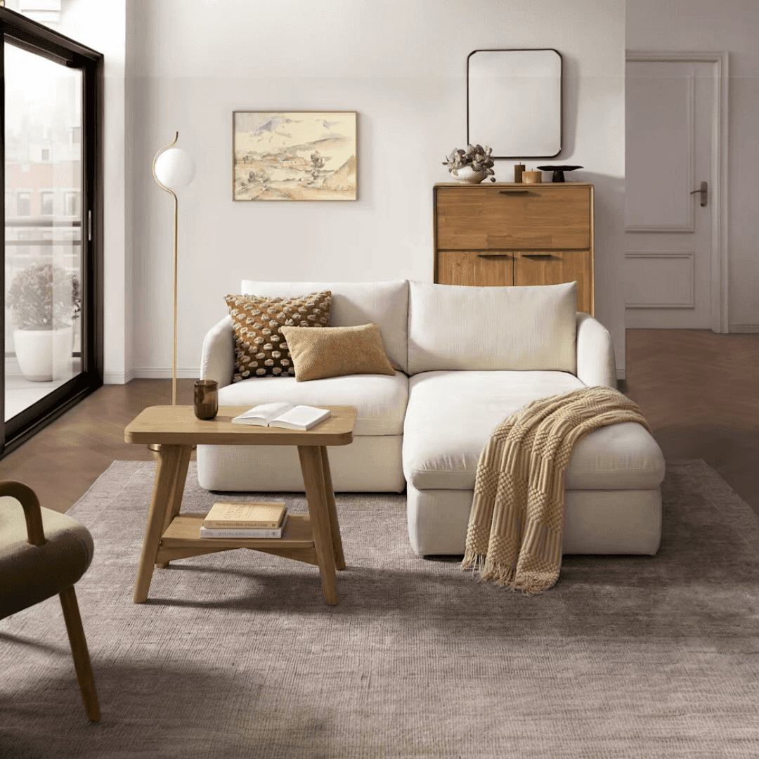 Castlery Ollie Storage Small Chaise Sectional Sofa