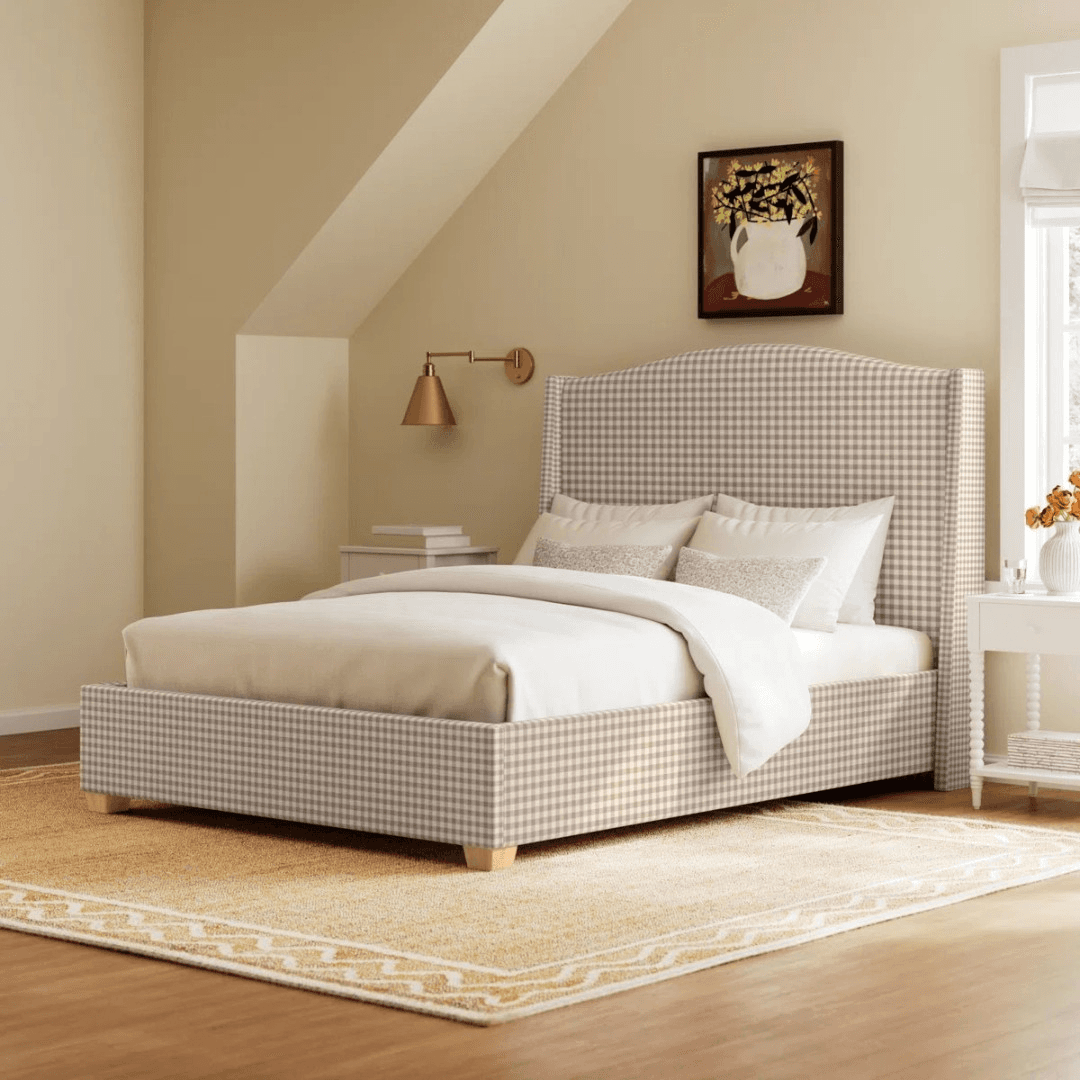 Birch Lane Allis Upholstered Wingback Queen Bed
