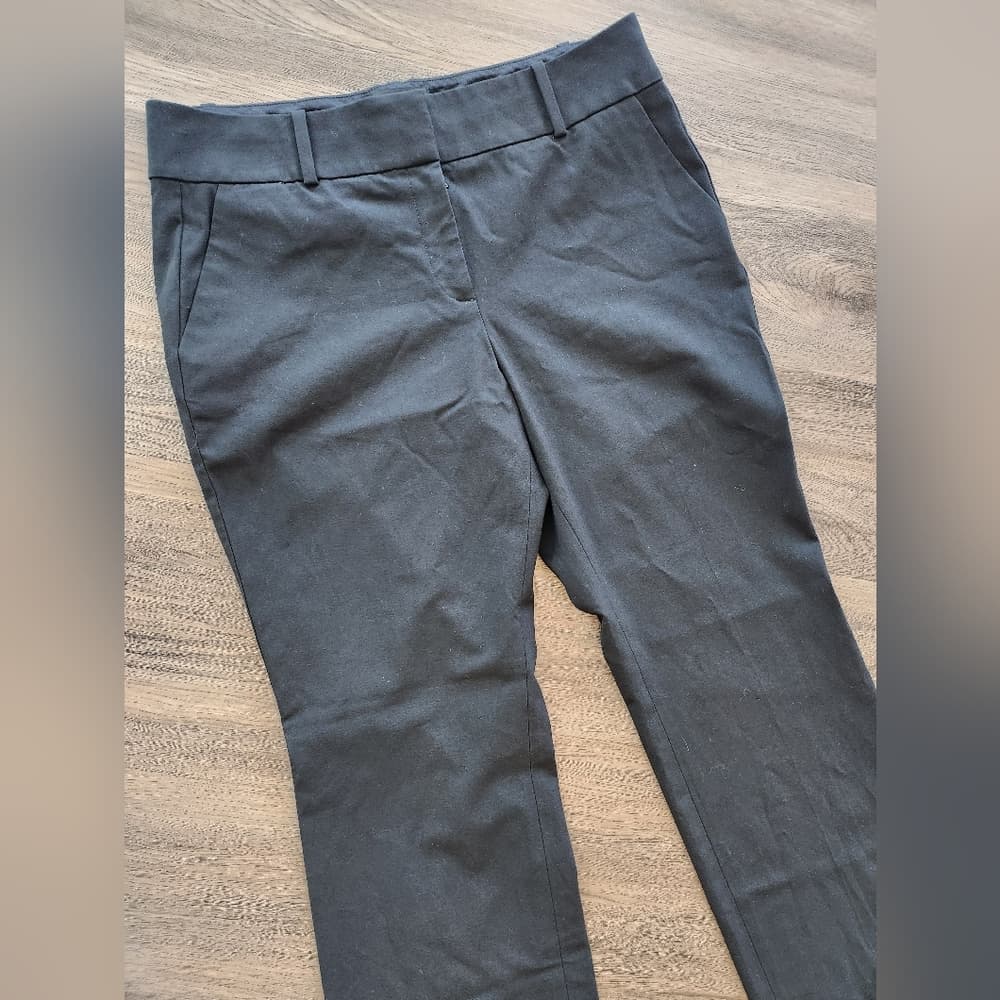 Ann Taylor Black Slack Pants with Boot Cut Design