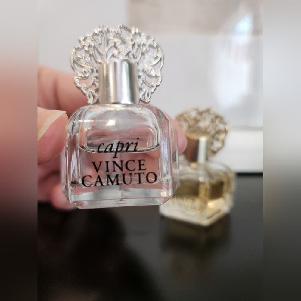 Vince Camuto Perfume Fragrance Set Of Two with Gold and Silver Accents