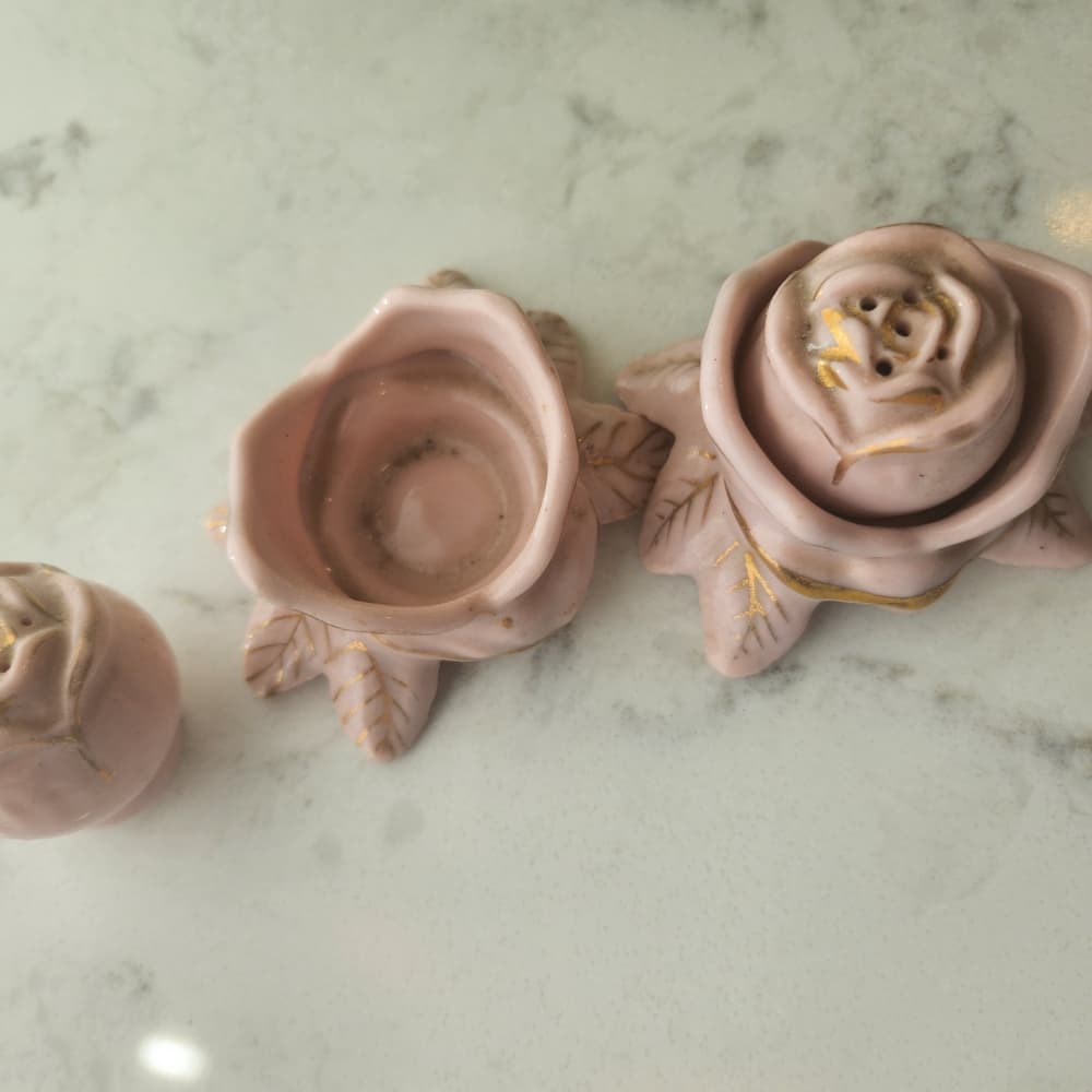 Charming Pink Rose Ceramic Set