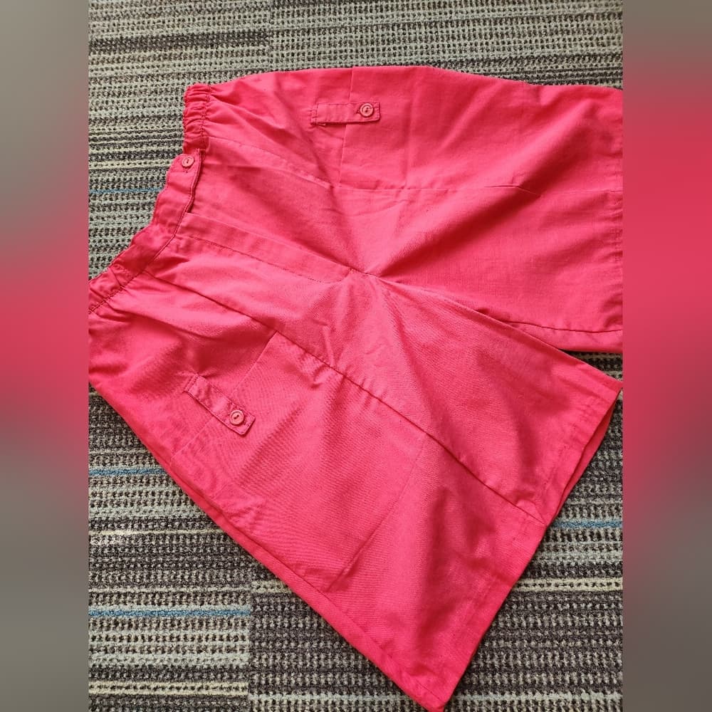 Vintage 90s Pink Stretchy High Waist Mom Shorts
