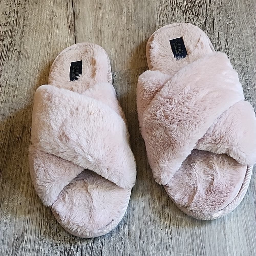 RACHEL Rachel Roy Fuzzy Slippers Light Pink