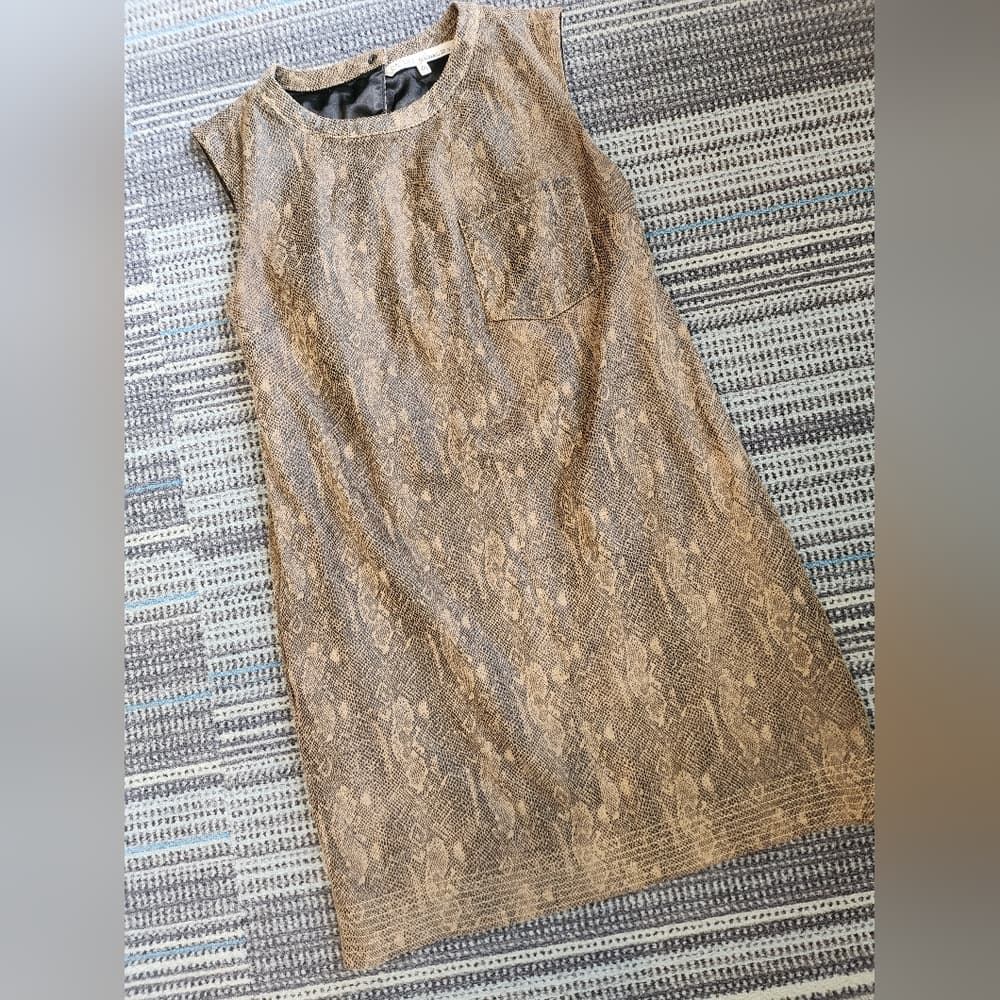 RACHEL Rachel Roy Cute Brown Snake Print Dress