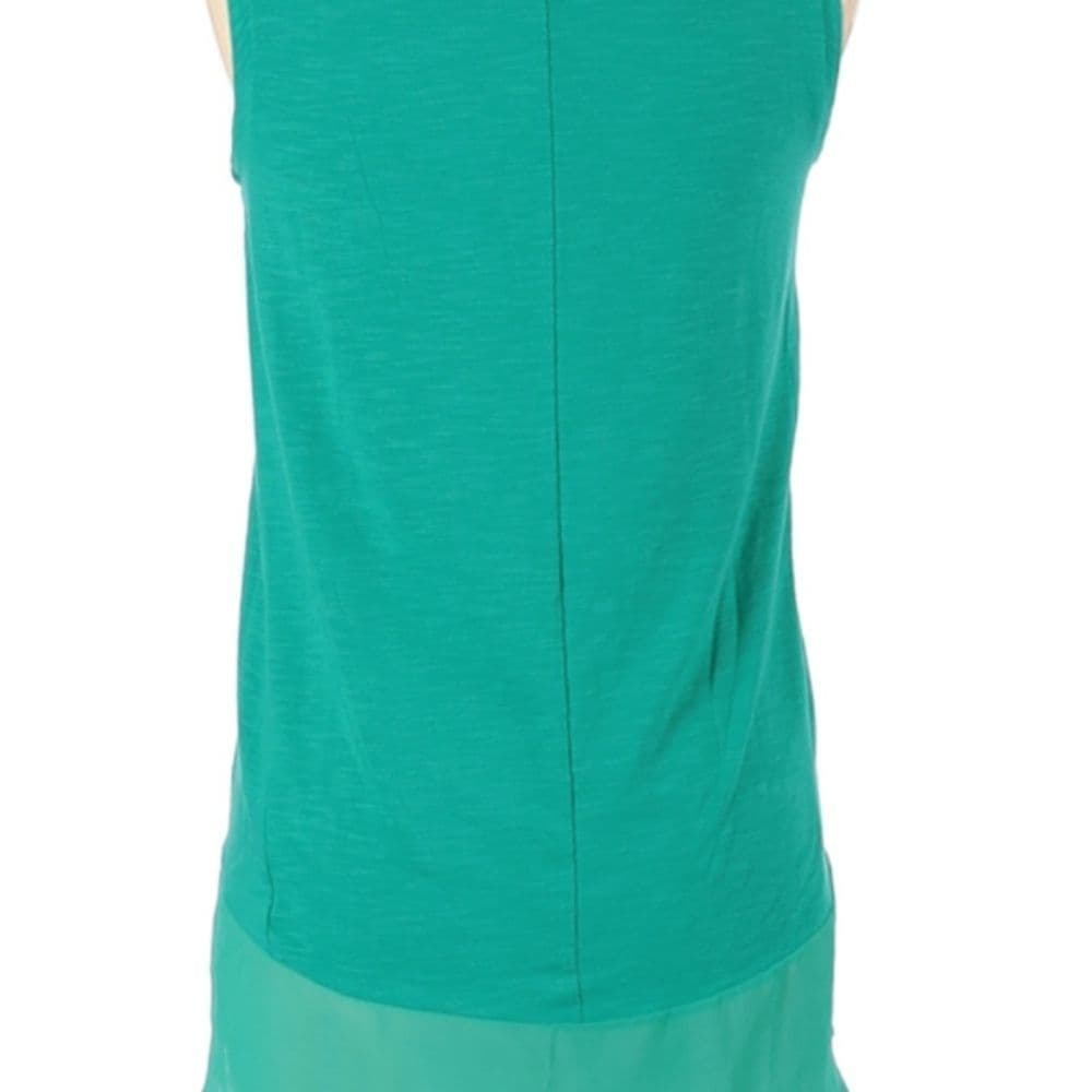 Adriennne Vittadini Mint Green High Low Sleeveless Sheer Bottom