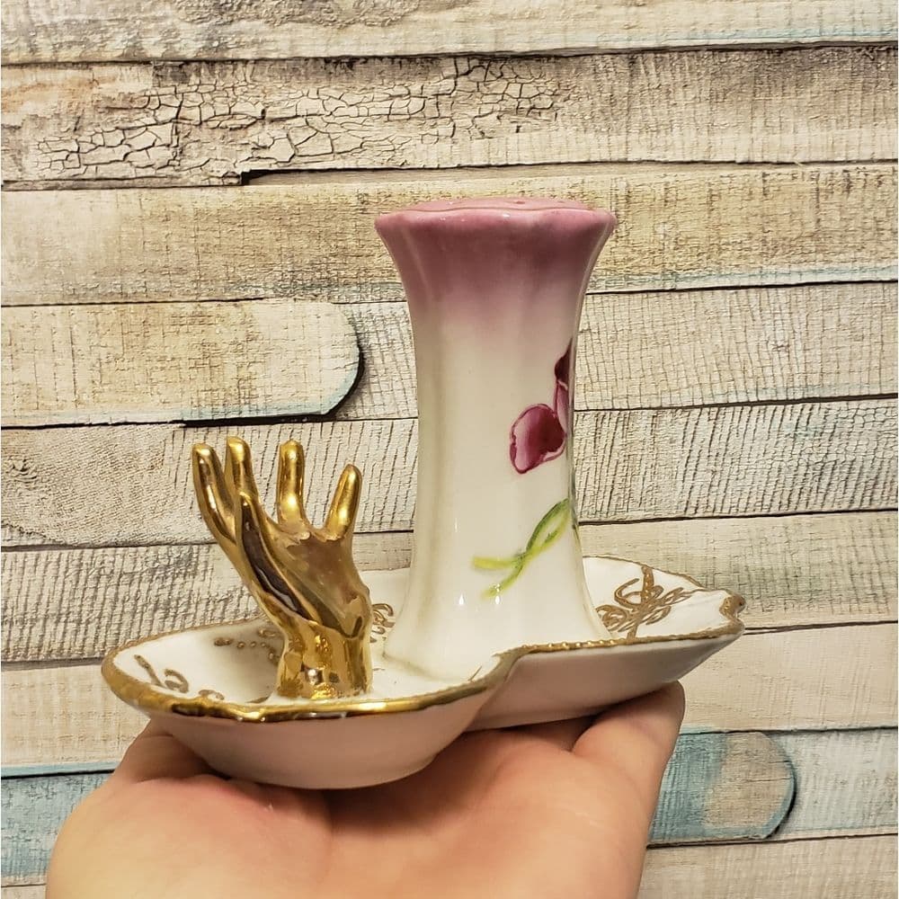 Antique Hat Pin Holder and trinket dish