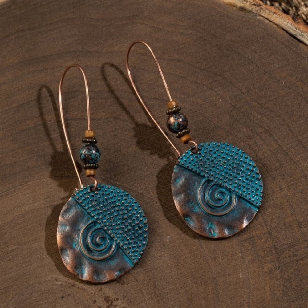 Beautiful Vintage Style Rustic Boho Earrings