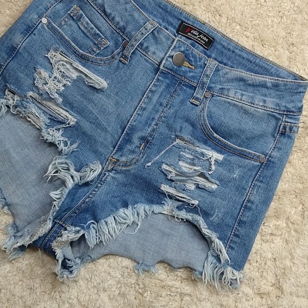 Cute Denim Cut Off Vella Jean Short Shorts