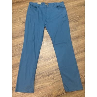 Foundry Mens Big & Tall Everyday Casual 5-Pocket Pants Tapestry Blue 40x36 NWT
