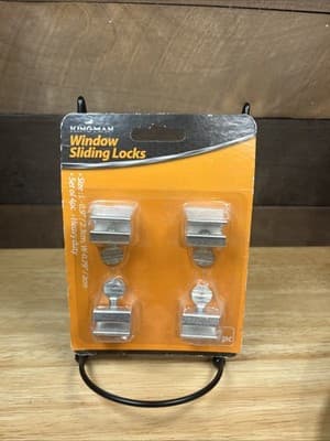 Kingman Window Sliding Locks Size L 0.9in x 0.79in Set of 4