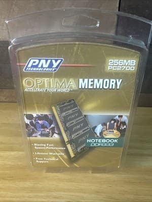 PNY PC-2700 256MB DDR SDRAM SO-DIMM 333MHz Laptop Memory