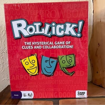 Brand New Rollick! The Hysterical Game of Clues & Collaboration Board Sealed