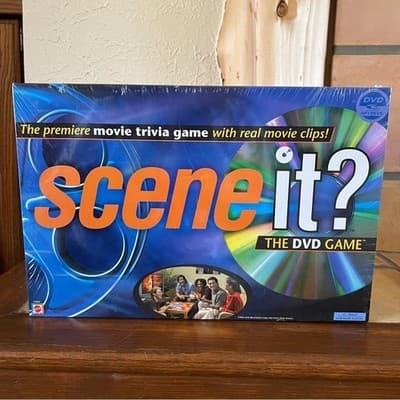 NIB Sealed Scene It? The DVD Game Original Movie Trivia Board Game Mattel 2003