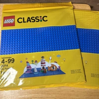 LEGO CLASSIC: Blue Baseplate (10714) -2 Pack