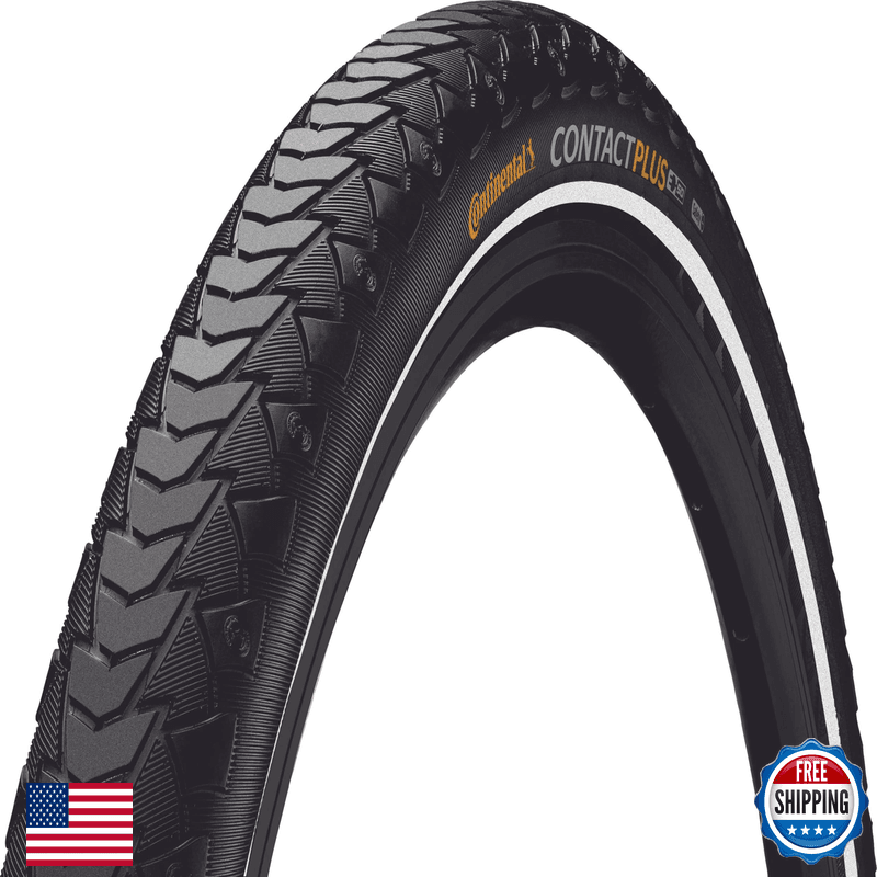 Continental Contact Plus Tire - 700 X 35 Clincher Wire Black/Reflex Safetyplus