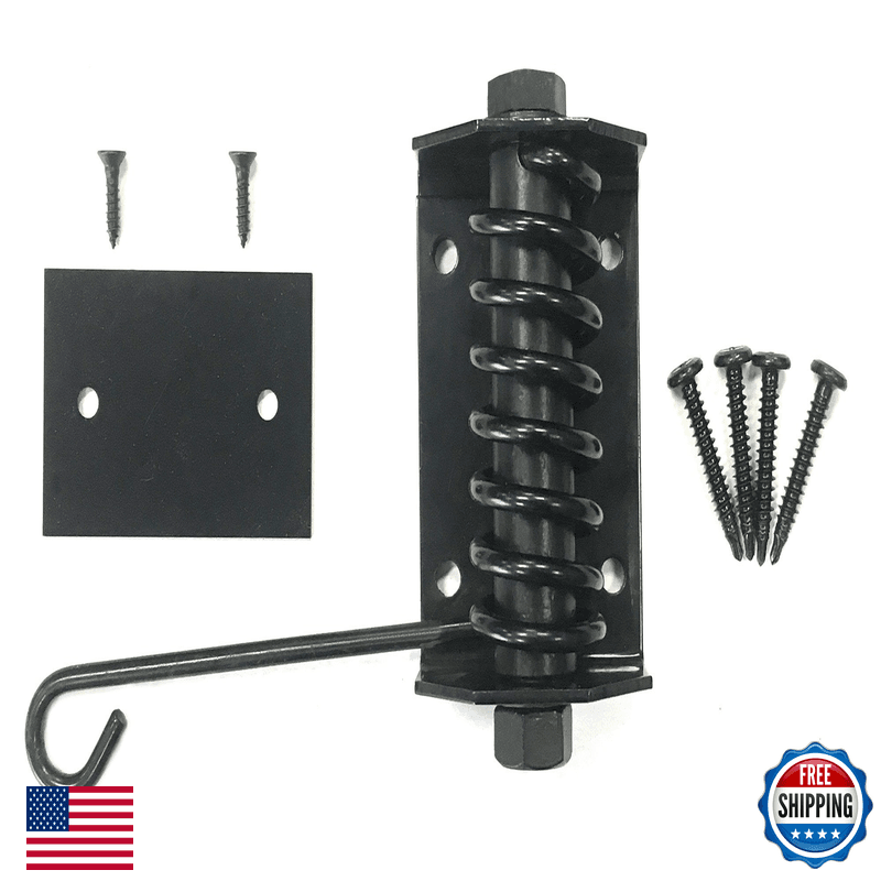 Gate Shut - Flat Gate Closer Powder Coated Self Closing Adjustable Gate Closer