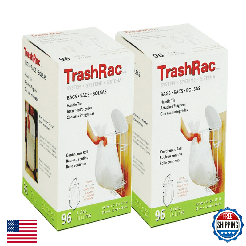 Trashrac Bags 3Gal 96Pk