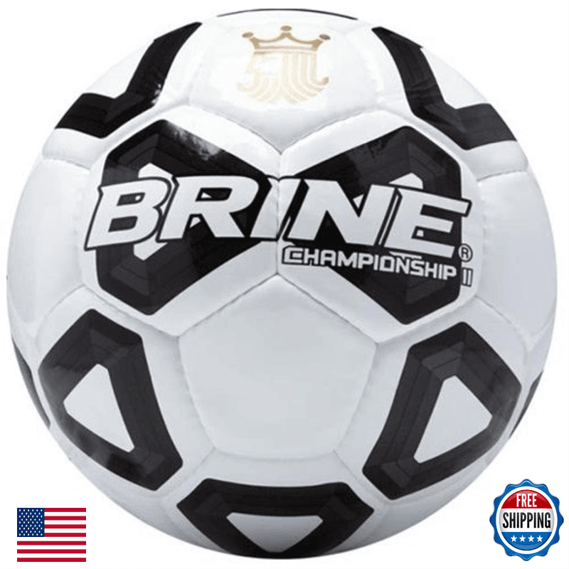 Brine Championship Ii Soccer Ball Size 5-White/Bla