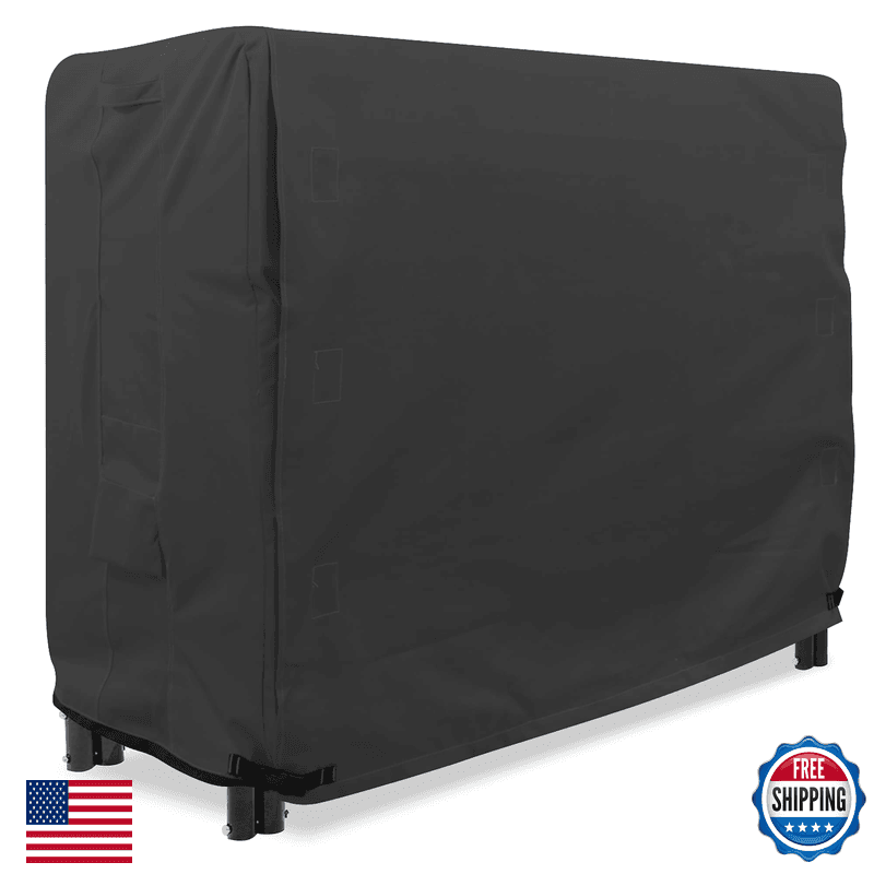 Khomo Gear - Heavy Duty Log Rack Cover - 4 Feet - Panther Series - Black