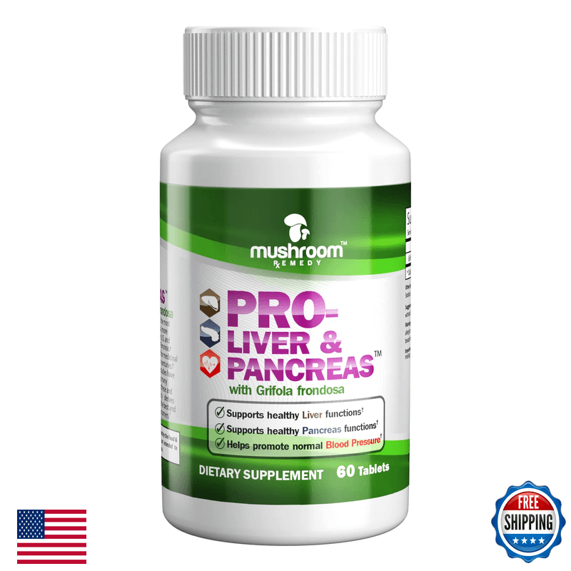 Mushroom Remedy Pro-Liver Pancreas Best All-Natural Herbal Supplement For
