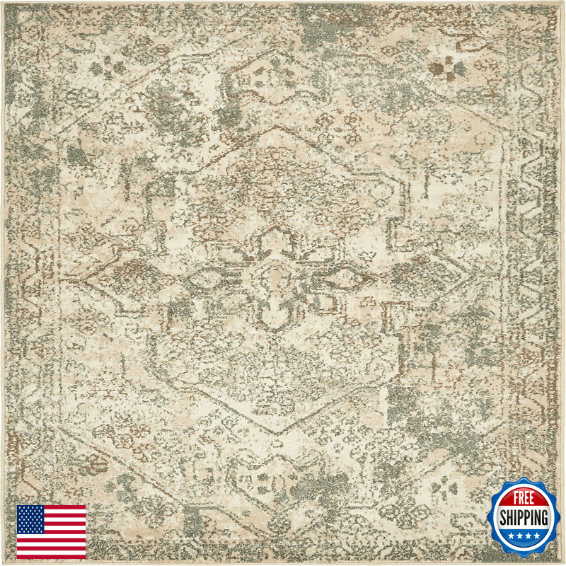 Unique Loom Tuareg Collection Area Rug - Sandstorm 5 1 X 8 Rectangle Multi/ Gray