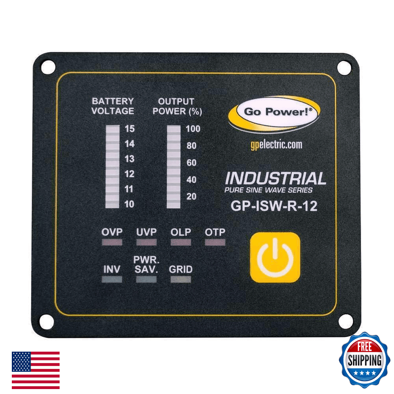 Go Power 79999 Gp-Isw-R-12 Industrial Pure Sine Wave Inverter Remote - 12 Volt