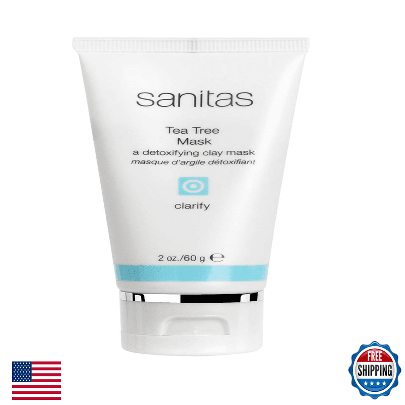 Sanitas Skincare Tea Tree Mask Purifying Treatment Mask Detoxifying Clay Blend