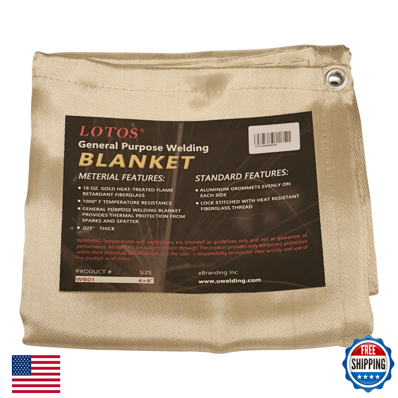 Lotos Technology Wb014X6 Lotos 4 X 6 Fiberglass Heat Treated Gold Welding