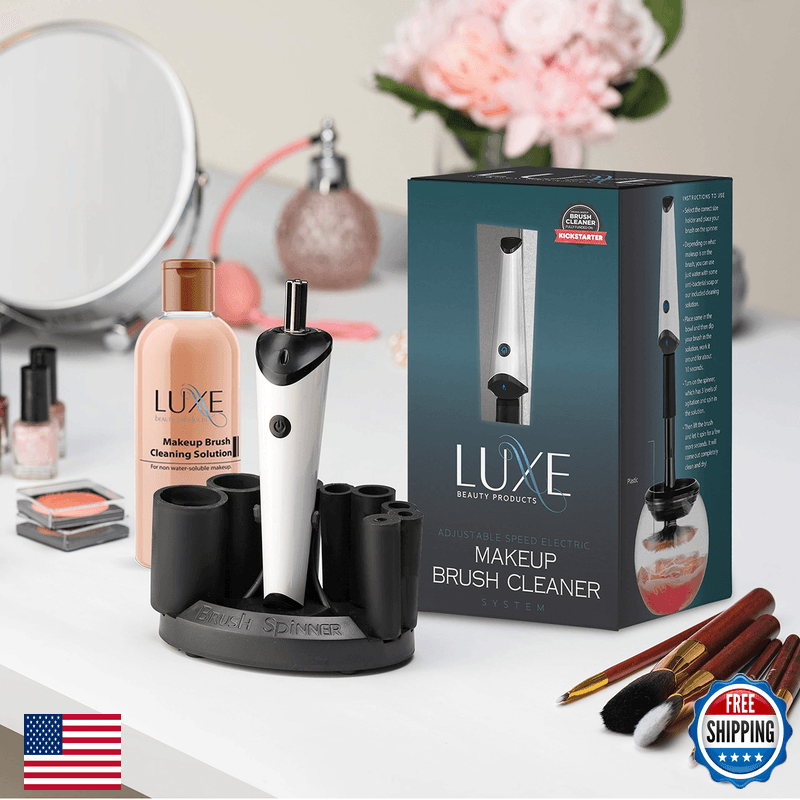 Luxe Electric Makeup Brush Cleaner Machine Cleaning Solution - Usb Charging