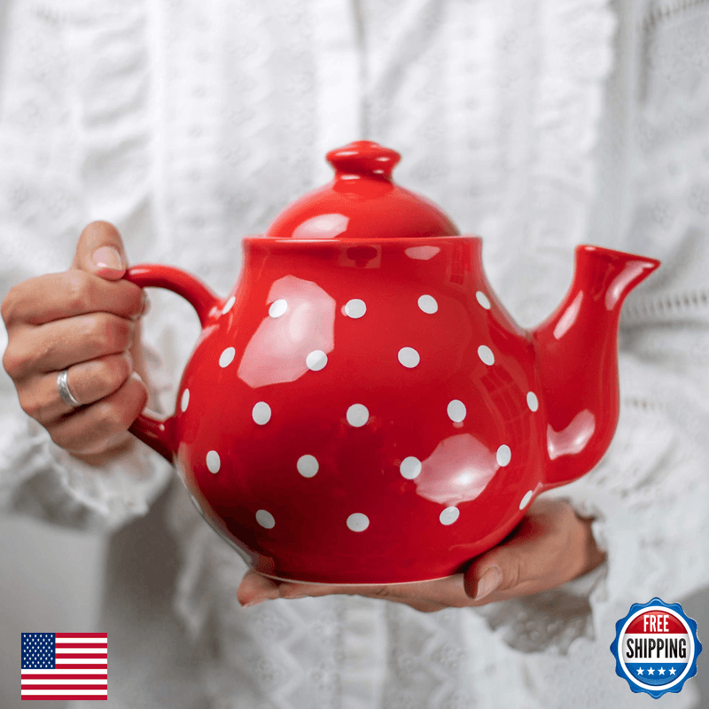 City To Cottage Ceramic 60 Oz Teapot Large Tea Pot For Bloomig And Loose Tea