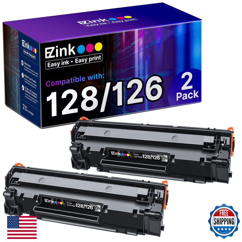 E-Z Ink Compatible Toner Cartridge Replacement For Canon 126 128 Black Toner