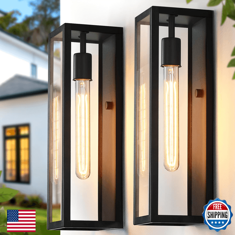 Criry 16 Large Outdoor Wall Light Fixtures 2-Pack Anti-Rust Outdoor Porch