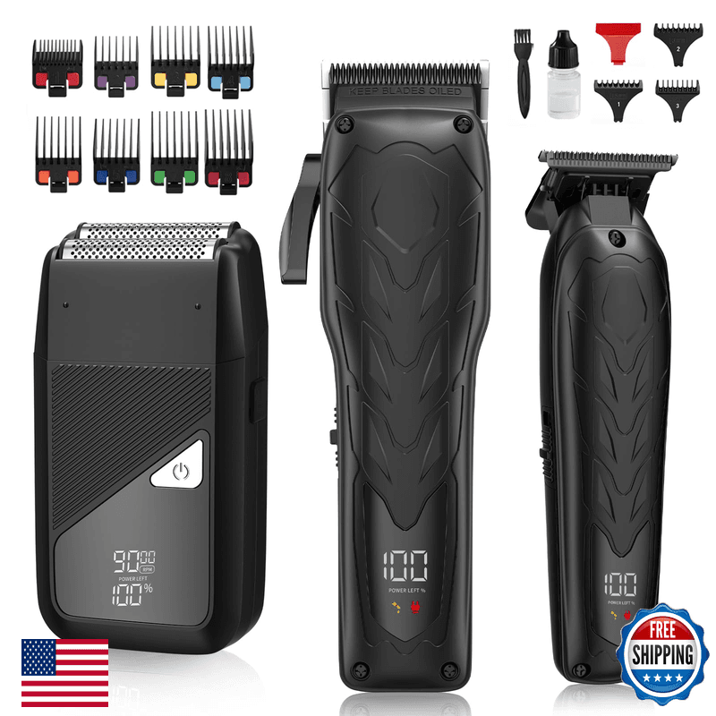 Qreeyx Hair Clippers For Men Professional 7500Rpm Beard Trimmer Ipx6 Waterproof