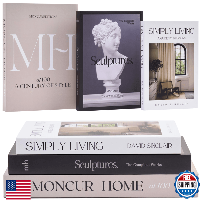 Moncur Home Decorative Coffee Table Books For Home Dcor Accents Bookshelf Decor