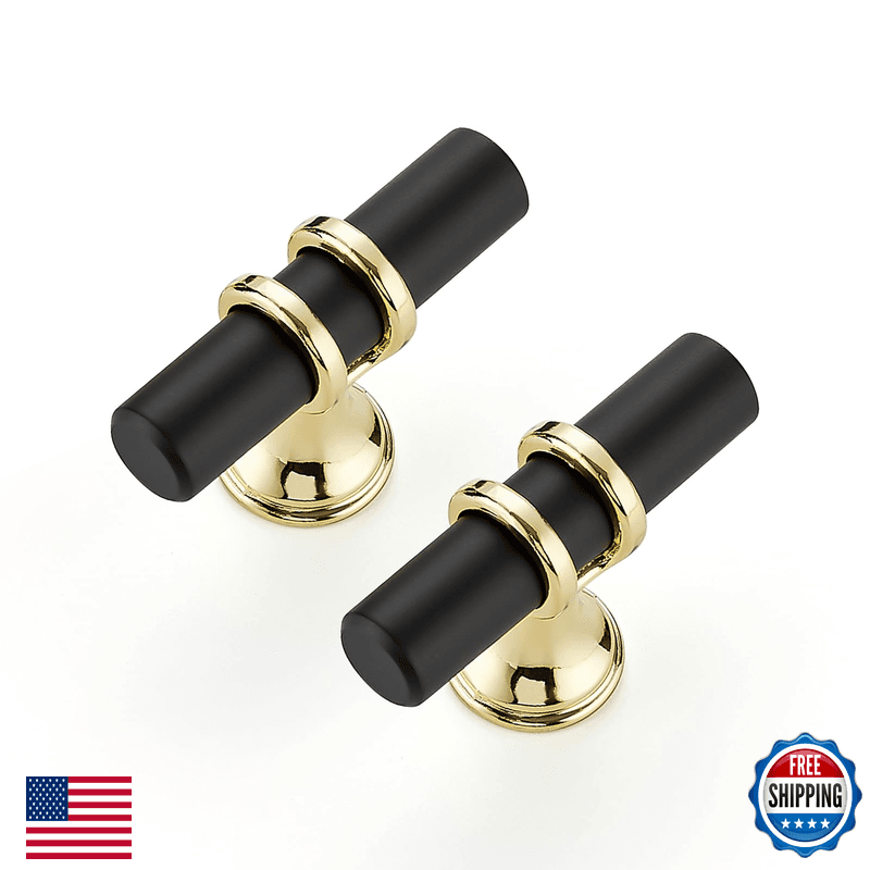 Ravinte Hardware 20 Pack 2 Inch Matte Blackgold Cabinet Pulls Handles - Kitchen