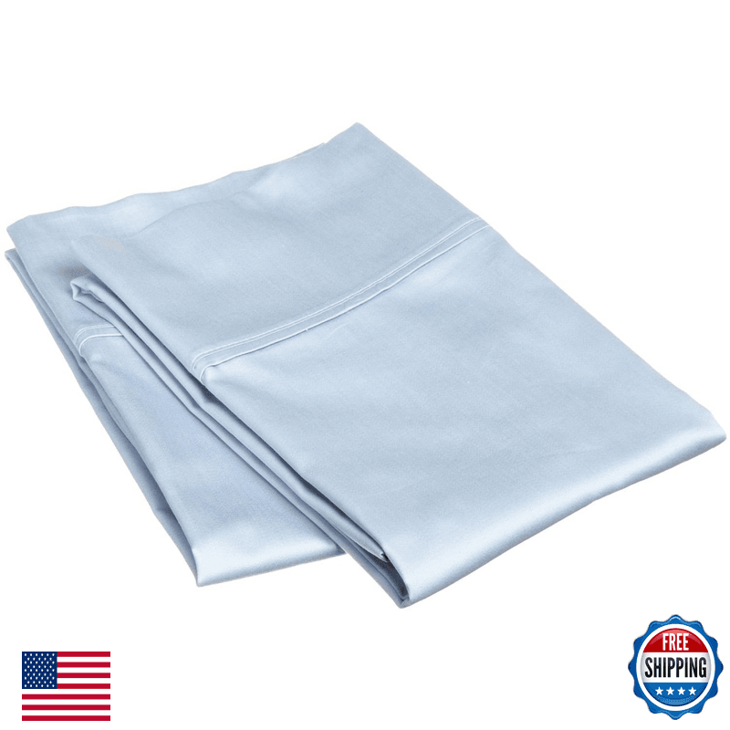 Superior 700 Thread Count Egyptian Cotton Pillowcase Bed Set Modern Solid