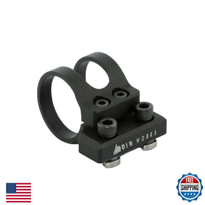 Odin Works 1 Inch Aluminum Flashlight Mount Fits Modular Locking Rail Systems