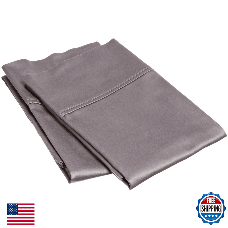 Superior 700 Thread Count Egyptian Cotton Pillowcase Bed Set Modern Solid