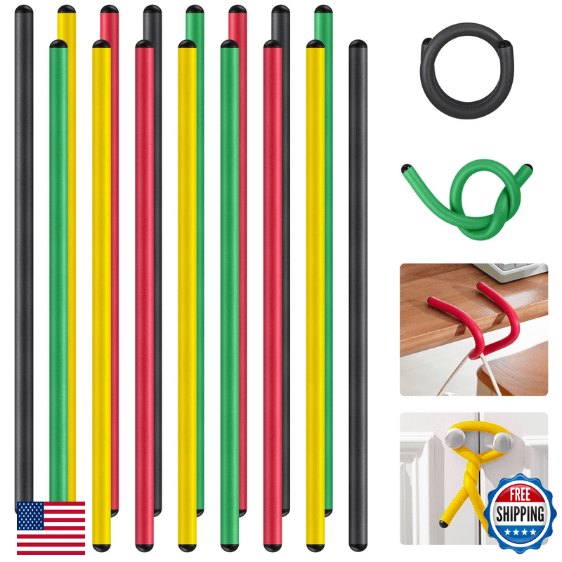 Ninehaoou 20 Pcs 17 Inch Eva Foam Twist Rubber Ties Reusable Bendable Cable Tie