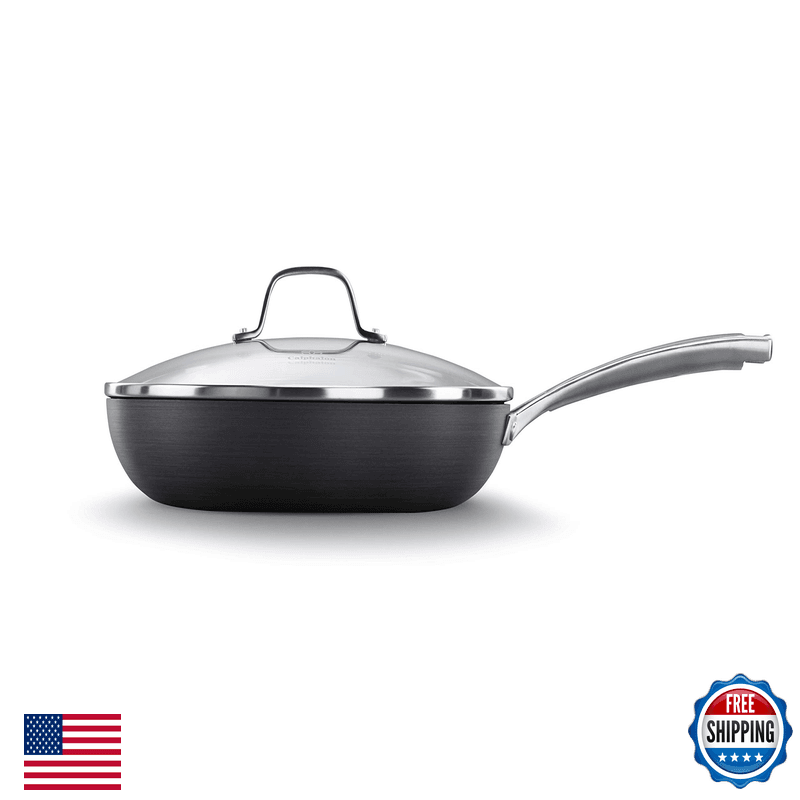Calphalon Nonstick Frying Pan Lid And Stay-Cool Handles Dishwasher Safe 12-Inch